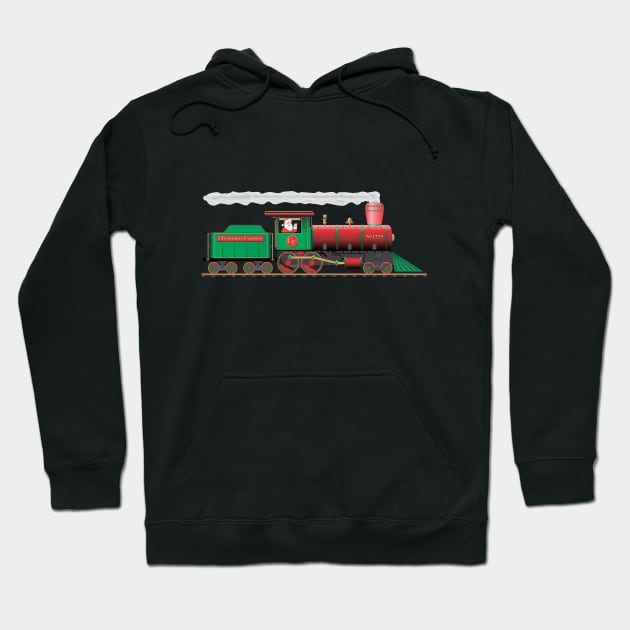 Santa's Christmas Express. Hoodie by Norwood Designs